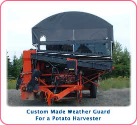 Custom Potato Harvester Weather Guard Cover